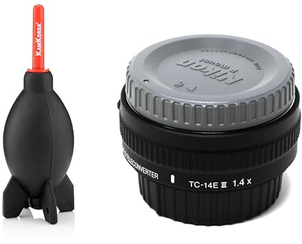 KamKorda Lens Dust Air Blower + AF-S Teleconverter TC-14E III Camera Lens | F Mount Teleconverter, 1.4x Magnification Factor, Maintains Metering, Autofocus, and VR + 2 Year Warranty