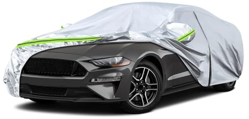 JUDANNA Housse de protection pour véhicule extérieur imperméable, adaptée pour Ford Mustang de 2005 à 2025, housse de voiture complète pour l'été, housse de protection extérieure pour la pluie, le