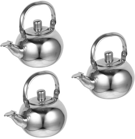 Alipis 3 Piezas Cafetera Tetera Teteras Cafetera Cápsula Cafetera Tetera Jarra De Café Conejera De Café Lata De Café Accesorio De Té Olla De Calentamiento De Agua Estufa Caldera De Agua