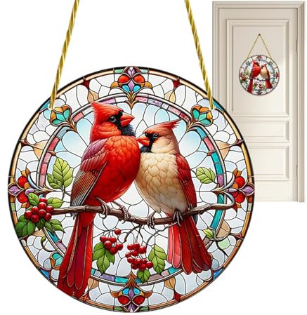 Raxove Vogel-Sonnenfänger – gebeizte Acryl-Fensterdekoration, Fensterdekoration, Sonnenfänger, bunte Ornament-Sonnenfänger für Heimdekoration
