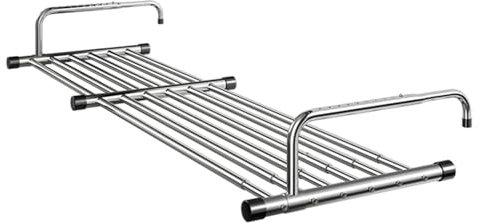 Tendedero de Acero Inoxidable para radiador, tendedero para alféizar de Ventana y barandilla de balcón, Ahorra Espacio, para Colgar Ropa, Toallas y Zapatos, con 6 Varillas de Secado, tendedero Multi