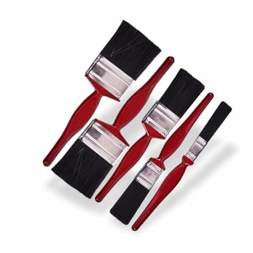 Paint Brush Fence Paint Set Art Wall Ceiling Smooth Finish 5 Pcs (1 Pack)