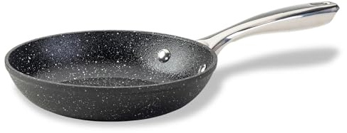 FACKELMANN Bratpfanne Crossroad Ø 20 cm – Aus recyceltem Aluminium, PFAS-frei, hitzebeständig bis +200°C – ideal für alle Herdarten, Schwarz