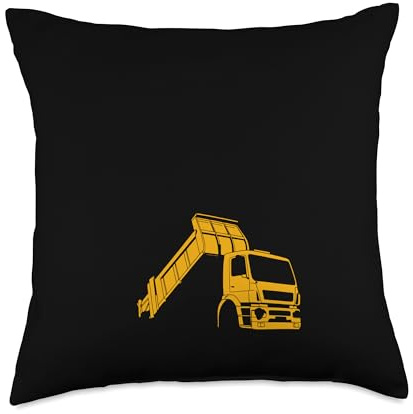 Garbage Truck Waste Management Trash Day Waste Collector Throw Pillow
