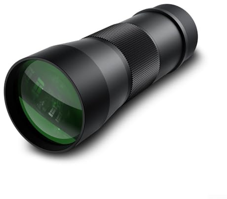 Telescopio monoculare 10 x 42 con immagine luminosa HD per escursioni e bird watching, design completamente impermeabile (10 x 42)