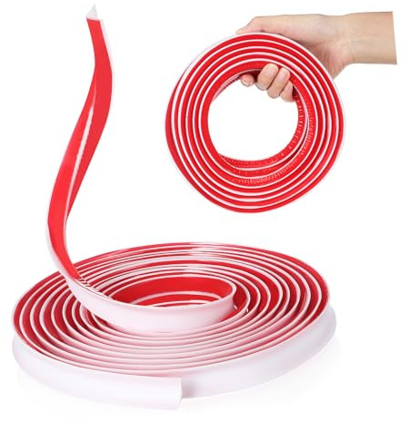 Operitacx Moldura Autoadhesiva Flexible para Esquinas y Rodapiés Perfil Adhesivo para Paredes y Techos Cobertura Elástica para Bordes Irregulares Interiores Acabado Profesional y Fácil