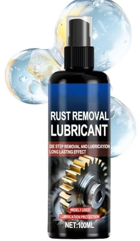 Disolvente de Óxido para Metales | Lubricación Por Nebulización - Spray Eliminador de Óxido para Metal | Para Mantenimiento Equipos Bisagras Chasis Tornillos Cadenas Bicicleta Cerraduras y Hardware