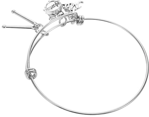 Milisten Bracciale Comodo e Resistente Argento in Acciaio Inossidabile Design Unico da Batterista per Musicisti e Appassionati di Strumenti Musicali nella Vita Quotidiana
