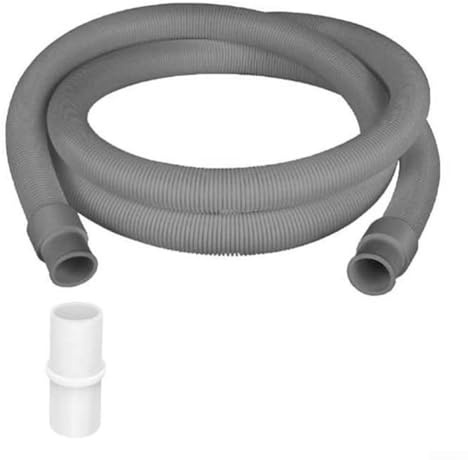Flexible 5M Drain Hose Extension for Washing Machines, Includes Hose Connector and Clamps for Secure Connection