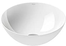 Alape˘ Waschschale, Waschbecken aus glasiertem Stahl in der Oberfläche weiß, rund, Ø 30 cm, Höhe 11 cm, Waschbecken ohne Hahnloch, ohne Überlauf, Schalenbecken SB.K300.GS