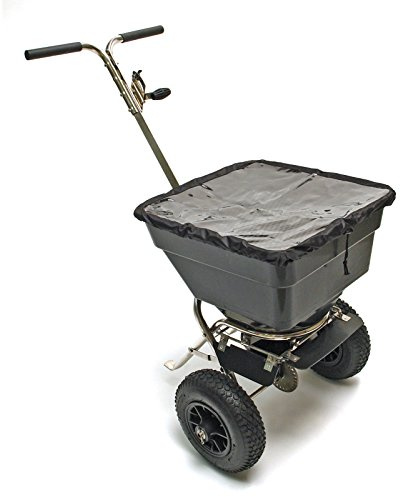 Edelstahl - Streuhandwagen Streuwagen Streuer Salz Saatgut Dünger 55 Liter