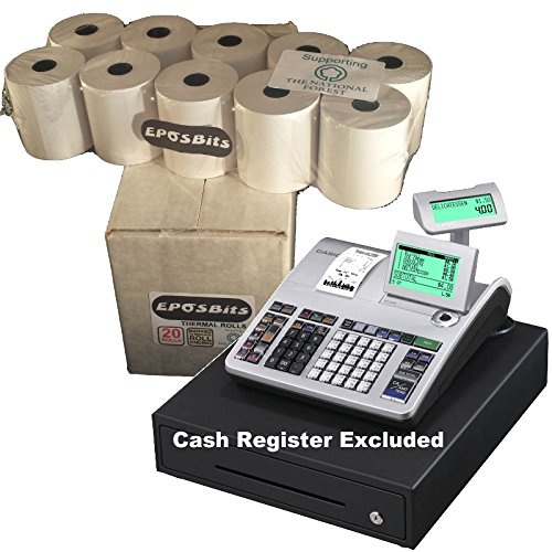 eposbits® Marque rouleaux de Casio se-s400 ses400 ses se S400 S 400 Caisse enregistreuse ? 20 rouleaux