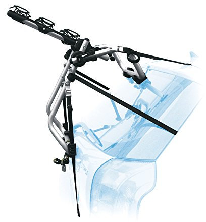 Peruzzo - Porte-vélo Coffre Venezia 3 Vélos - Système de Verrouillage et Protection Anti-Chocs - Capacité 45kg - Montage Rapide et Facile - Acier Gris Cendré - Pliable à Plat