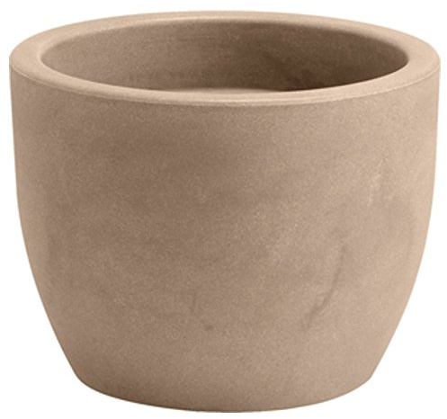 hydroflora 63001400 Nicoli Hera, Vaso per Piante, Tabacco, 30 x 30 x 23 cm