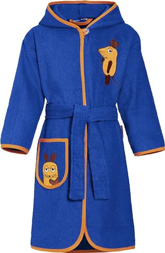 Playshoes Morgenmantel Unisex Kinder,marine Die Maus,110-116