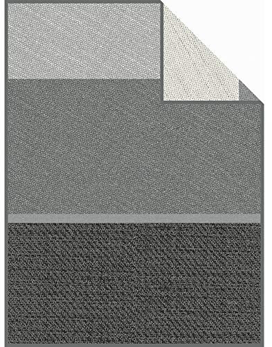 Ibena Wohndecke Darwin anthrazit/grau Größe 150x200 cm