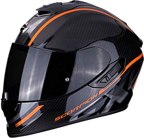 Scorpion Motorradhelm EXO-1400 AIR CARBON GRAND Orange, Schwarz/Orange, L, 14-273-08-05