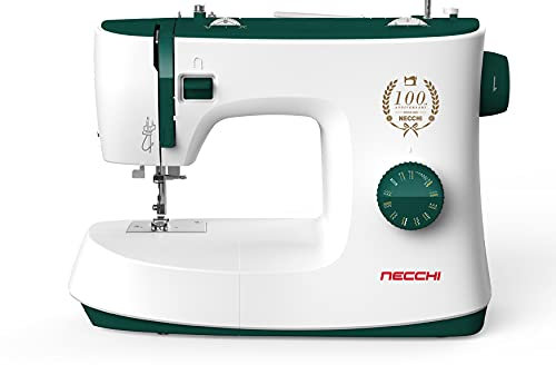 Necchi K121A Macchina per Cucire, Interno in pressofusione in Alluminio, scocca in ABS, Green, Regular