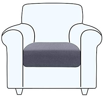 TAOCOCO Rutschfester Sofa Sitzkissenbezug, Elastische Sofakissenbezüge, Dehnbar, Waschbar, Für Sofa Sitz und Rückenkissen (1 Sitzer, Grau)