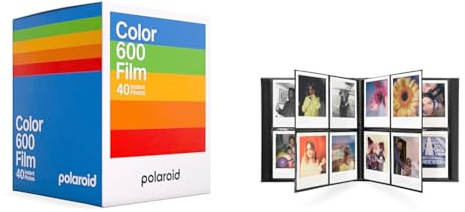 Polaroid Film Couleur pour 600 - x40 Film Pack - 6013 & Album Photo - Grand