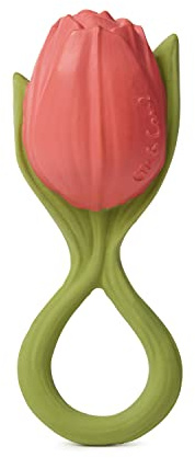 Oli & Carol Beißring für Babys, Tulpe, Rot, Theo the Tulip