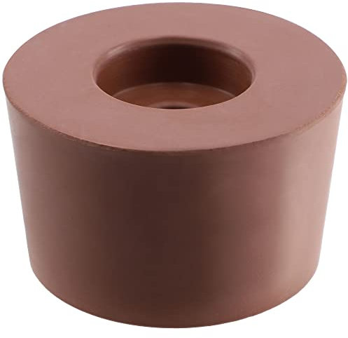 KADAX Tappi in Gomma Con Foro per Fermentazione, per Palloncini Fermentati e Bottiglie, Tappi in Sughero (5,5 cm)