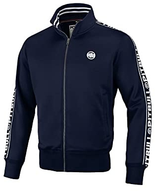 PITBULL - Herren Pullover, Sweatshirt Oldschool Tape Logo, Normaler Sportlicher Schnitt, Komfortabel, Polyestergewebe Blouson