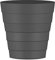 Zuvo Plastic Paper Bin 8L - Shatter-Proof Waste Basket for Office Desk & Bedroom Bin - Ideal Paper Bin with Wave Design - Grey
