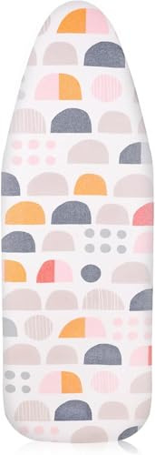 Pottwal Premium Bügelbrettbezug, Brauner Halbkreis, 38-45cm x 130-140cm,XXL | Neu, Für Schnelles und Einfaches Bügeln, Für Dampfbügeleisen