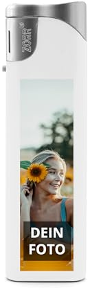 PhotoFancy® - Personalisiertes Feuerzeug mit eigenem Foto - Feuerzeug mit Foto Bedrucken - Gasfeuerzeug-Set als Fotogeschenk gestalten - 10er Set