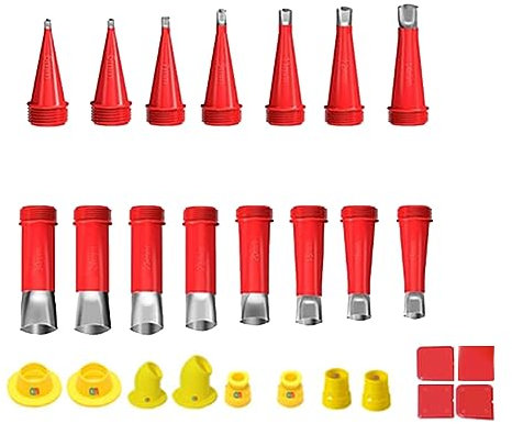 Toyauu 27-Teiliges Fugenmundstück-Applikator-Set mit Einer Basis Aus Rostfreiem Stahl zum Versiegeln Von Perfektes Werkzeug Zur Fertigstellung Von Silikondichtungen in Küchenspülen.