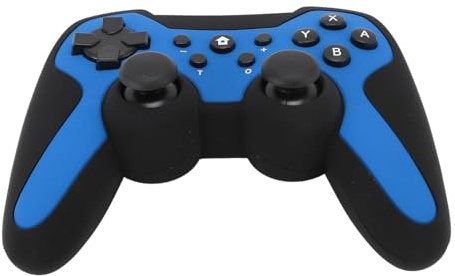 Controlador de Juegos Inalámbrico, Controlador de Juegos Bluetooth para PC 7/8/10/11 Controlador de Juegos, para para Joystick de Vibración Dual Gamepad (Blue)