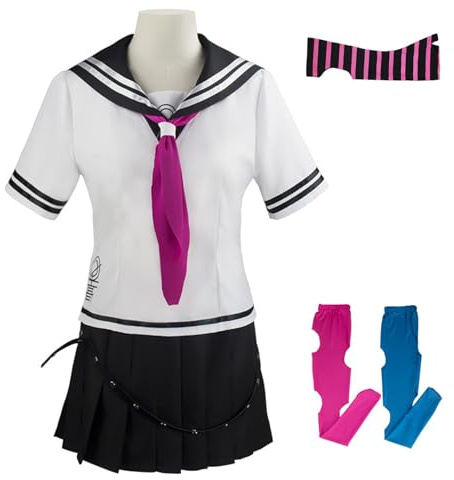 AWDOAJOI Disfraz de cosplay de anime Mioda Ibuki, vestido de marinero, traje de fiesta de Halloween (talla XS)