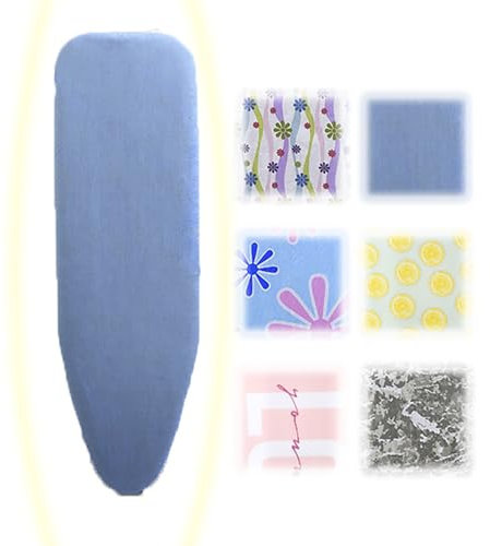 YCBTPS Baumwolle Bezug Für Dampfbügeleisen Ersatz Bügelbrett Bezug 95x30cm Bügelbezug Zum Bügeln Ohne Falte, Standardgröße Bügeltischbezug Verstellbarer(Blue)