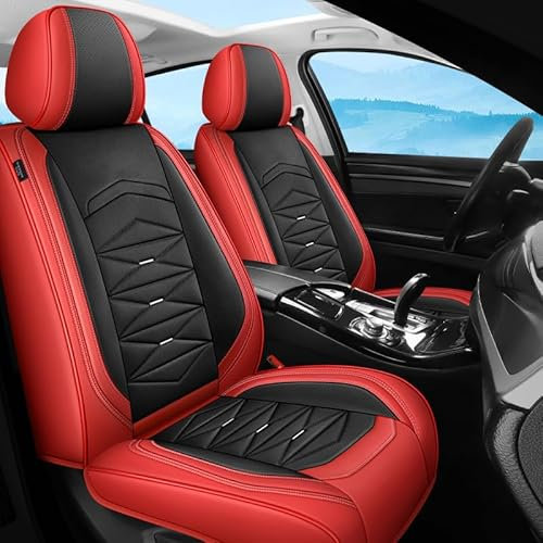 Roguzm Autositzbezüge Universal passend für Passat CC B6 B5 B8 VW Polo Golf 4 5 6 7 MK4 Tguan 2018 Camry Vollschutz Nappa Sitzbezüge