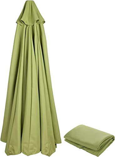 Housse de Parasol de Rechange, 2,7 m/6 Bras en Tissu Polyester imperméable pour Parasol de terrasse, Housse de Parasol de Jardin, Housse d'ombrage de Jardin pour terrasse (auvent Uniquement)