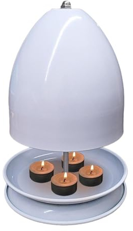 Radiateur de Four en métal | Chauffage de Bougie Chauffe-Plat | Chauffage à Double paroi | Lumière Douce et Chaleur Rapide | Bougeoir pour Four à Bougie Chauffe-Plat | Support de Chauffage |