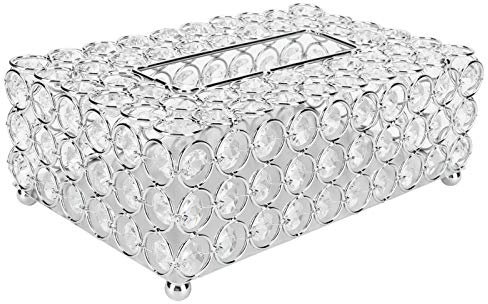 Akozon Elegante Kristall-Taschentuchbox für Zuhause – Hochwertiger Deko-Taschentuchhalter für Hochzeiten und Besondere Anlässe – Langlebiger und Stilvoller Papierhandtuchspender für