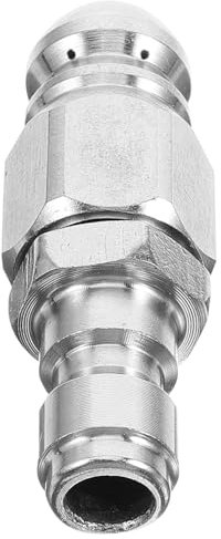 MOBUTOFU Spritzdüse Aus Edelstahl Hochdruckdüse Für Reinigungsmaschine Kanaldüse Zum Entfernen Von Verstopfungen Edelstahl-strahldüse Für Haushalt Und Küche Düse Für Abwasserkanäle Und Rohr