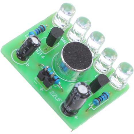 Gatuida Lötkits Für Elektronische Projekte Lernset Lötfähigkeiten Für Anfänger Spaßige Erfahrung Mit Stimmgesteuerten Lichtmustern