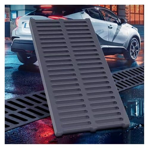 Couvercle de drainage robuste pour sol en béton et allée, 40 x 50 x 4 cm, protection contre les débordements de gouttière, solution de drainage des fossés