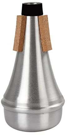 Dämpfer für Trompete, Aluminium, gerade, Trompetendämpfer, Metall-Sourdine, für Instrumentenübungen, Anfänger