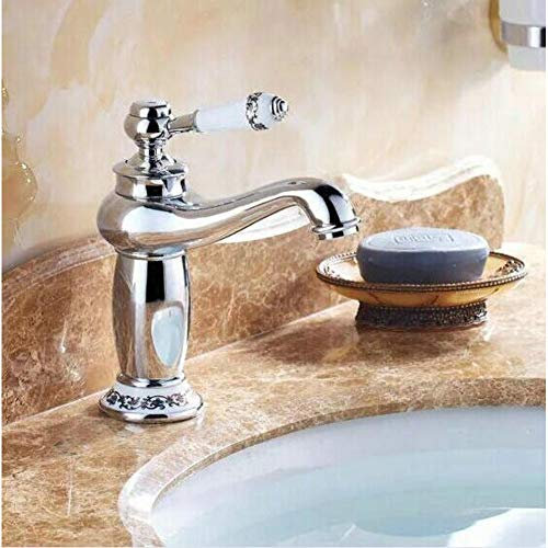 Waschtischarmatur aus poliertem Messing – Einhandarmaturen für Waschbecken, stilvolle und Badezimmer-Armaturen, einfache Installation, modernes Design, ideal für die Renovierung zu Hause