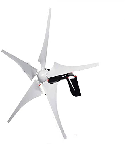 WWERTYY Aerogenerador Vertical pequeño de 3000 W de Alta eficiencia con Controlador MPPT, 12 V-220 V, 12 V y 24 V para Uso doméstico.