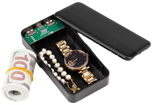 Coffre-fort de dérivation | Compartiment caché, compartiment dissimulé, boîte de rangement en forme de banque d'alimentation pour bijoux, porte-clés