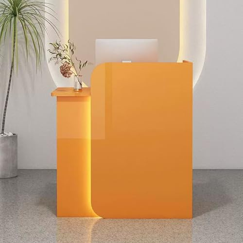 Låsbart receptionsskrivbord med lådor, perfekt för vardagsrumsskåp, foajé och liten detaljhandelsdisk, elegant och funktionell mottagningslösning