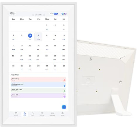 Yanmis 15,6 Zoll Smart Digital Calendar & Chore Diagramm, 1080p Smart Touchscreen Interactive Display, WLAN -Wandplaner für Familienpläne und Cloud -Foto (EU-Stecker)