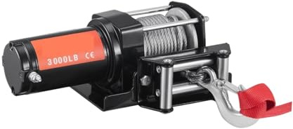 Treuil Électrique 3000-4500lbs Avec Télécommande Portable Sans Fil Et Guide-câble 4 Voies For Le Remorquage De Tout-terrain SUV Camion Remorque Bateau Capacité De Charge éLevéE(Wireless 3000lb)