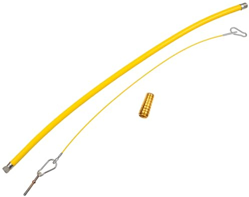 1M x 1/2 Caterhose BS669 Gas Hose - Flexible Stainless Steel Braided Cooker Hose with Fittings for Catering Use