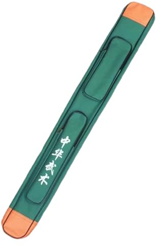 PBWERIGL Borsa per Scherma, Borsa for Spada Tai Chi Multicolore a Strato Singolo e Doppio 108 cm(Green,Double Layer)